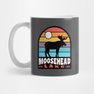 Moosehead Lake Moose Badge Maine Mug